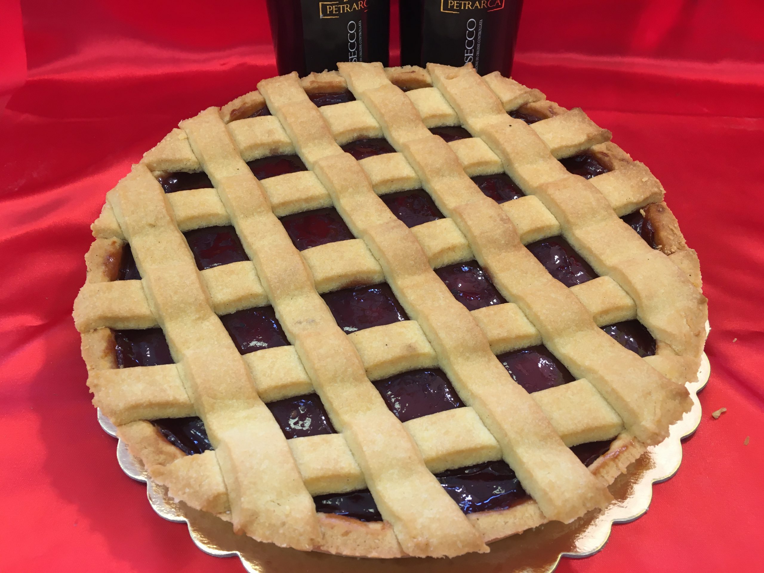 CROSTATA GRANDE - CONFETTURA DI CILIEGIE - 12 PORZIONI - KG. 1,500 - - immagine 3