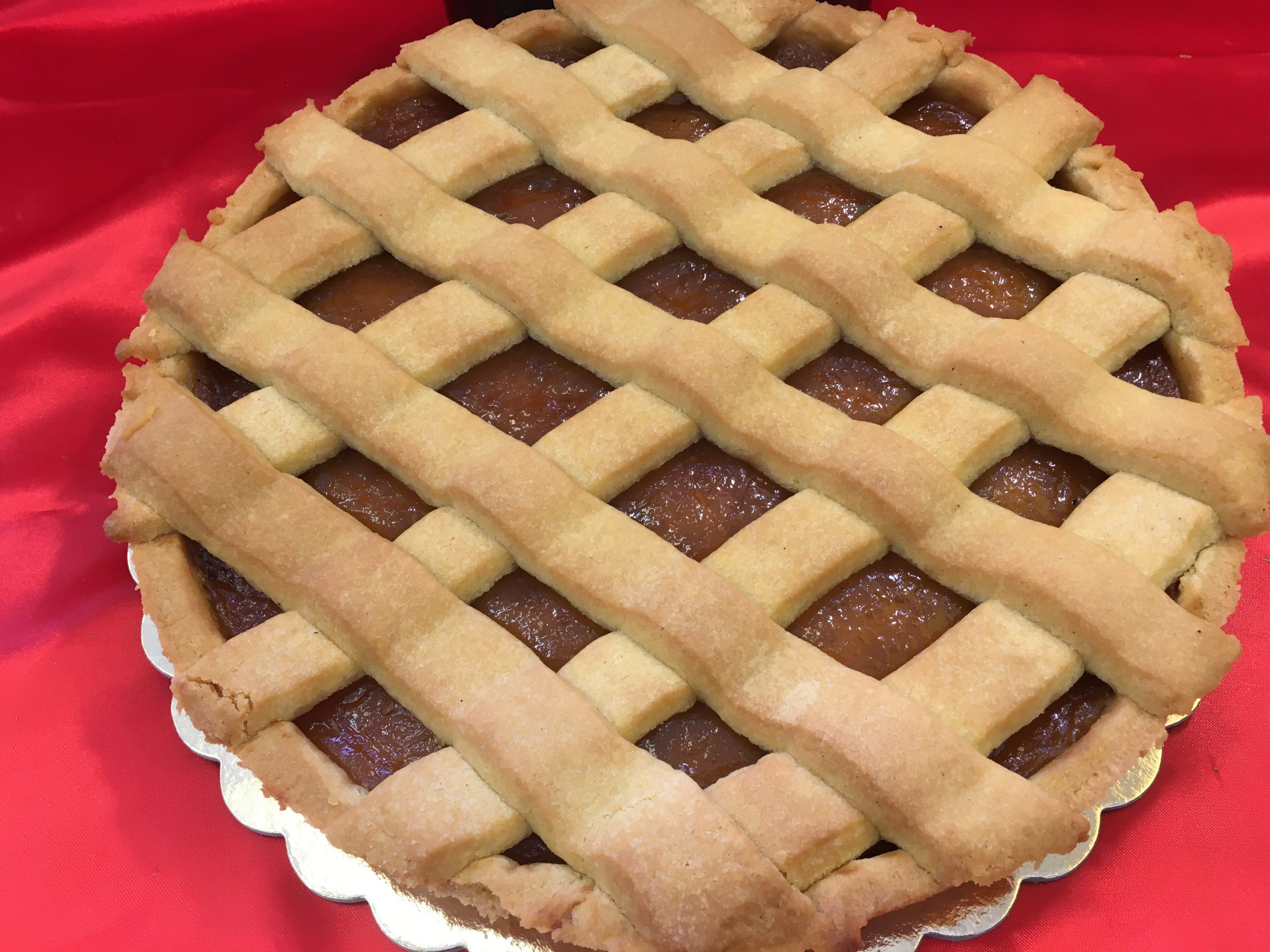 CROSTATA GRANDE - CONFETTURA DI ALBICOCCHE - 12 PORZIONI - KG. 1,500 - - immagine 4
