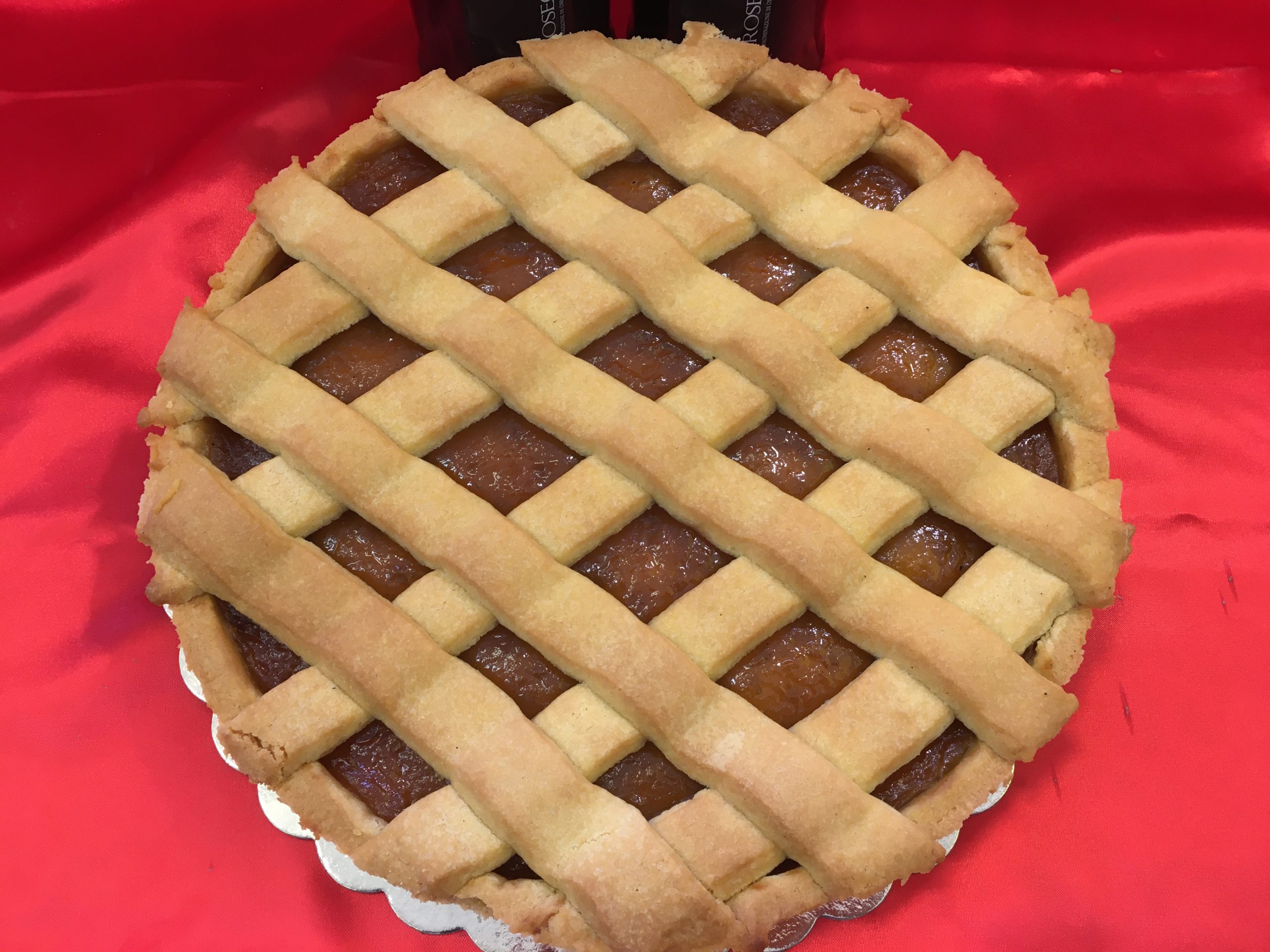 CROSTATA GRANDE - CONFETTURA DI ALBICOCCHE - 12 PORZIONI - KG. 1,500 - - immagine 3